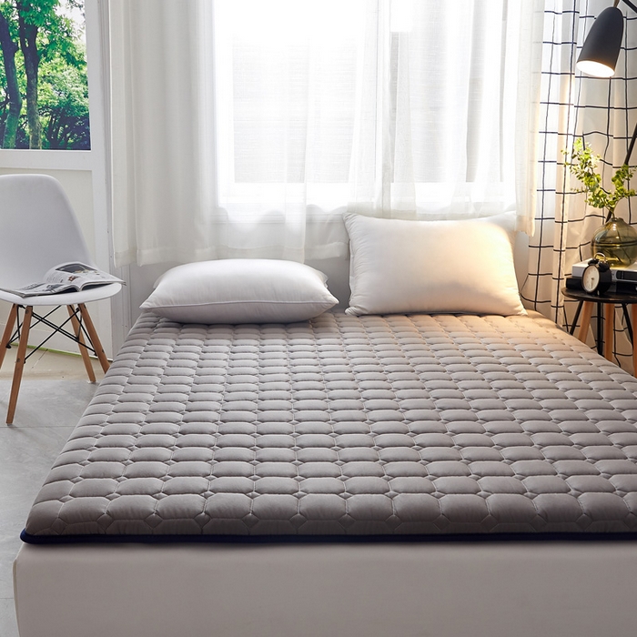 91家纺网 家纺一手货源 找家纺 浩宇家纺 2025新款全棉床垫0.9米学生宿舍1.2单人1.5米垫子飘窗垫家用双人1.8米 深灰