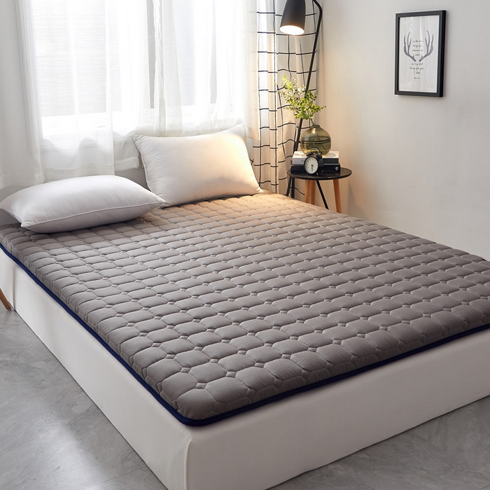 91家纺网 家纺一手货源 找家纺 浩宇家纺 2025新款全棉床垫0.9米学生宿舍1.2单人1.5米垫子飘窗垫家用双人1.8米 深灰