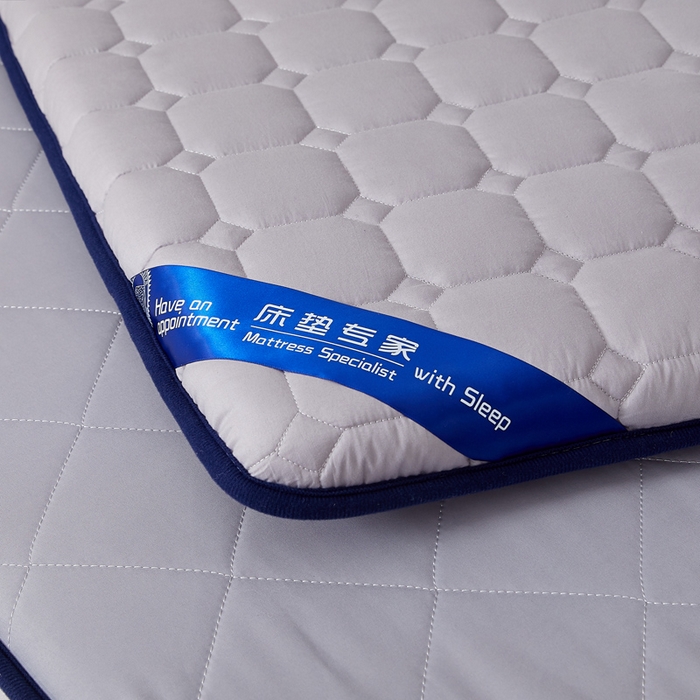 91家纺网 家纺一手货源 找家纺 浩宇家纺 2025新款全棉床垫0.9米学生宿舍1.2单人1.5米垫子飘窗垫家用双人1.8米 银灰