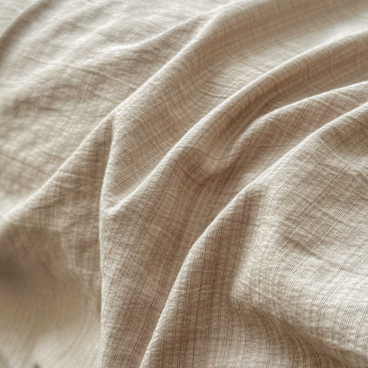 91家纺网 家纺一手货源 找家纺 富阿娜家纺 2025新款120克超柔云朵棉双层纱床笠三件套 云朵卡其