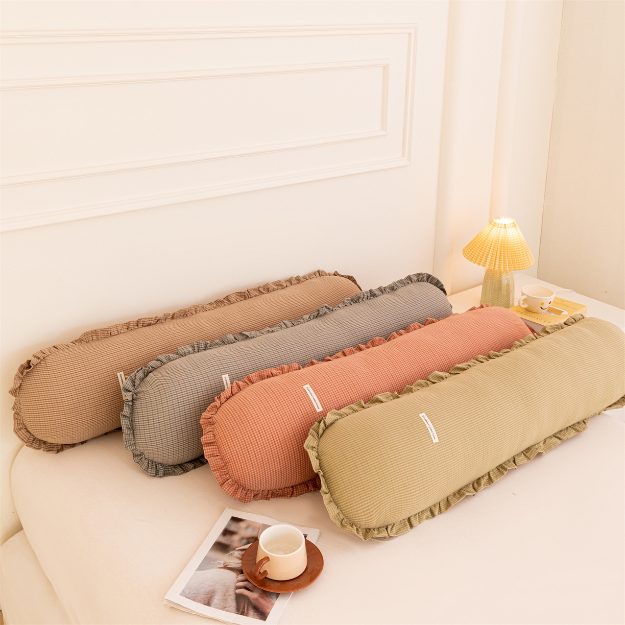 91家纺网 家纺一手货源 找家纺 卓昌枕芯 2025新款全棉糖果抱枕月亮抱枕可拆洗加内胆 组合图