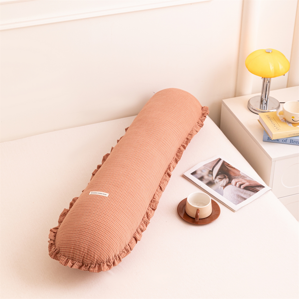 91家纺网 家纺一手货源 找家纺 卓昌枕芯 2025新款全棉糖果抱枕月亮抱枕可拆洗加内胆 糖果-红