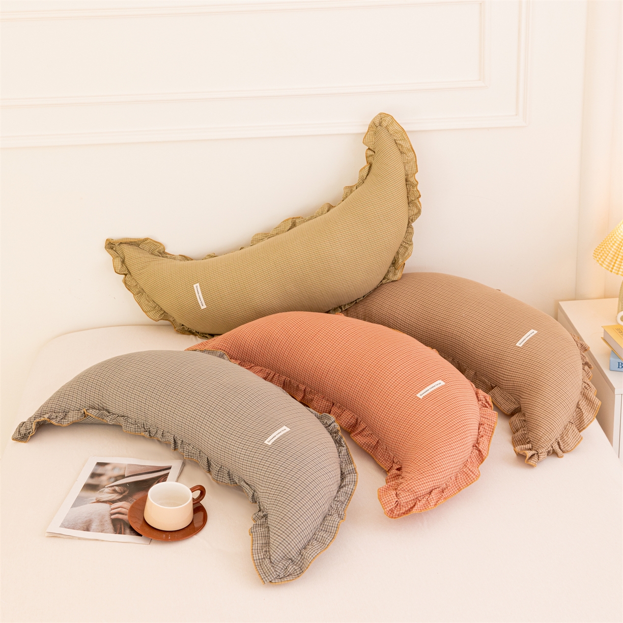 卓昌枕芯 2025新款全棉糖果抱枕月亮抱枕可拆洗加内胆 组合图