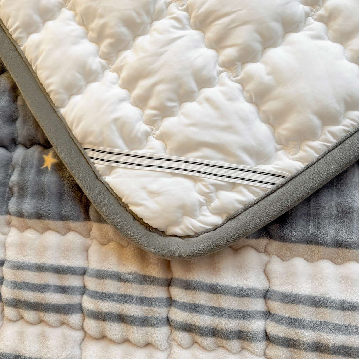 91家纺网 家纺一手货源 找家纺 奇丝雅 2025新款A类牛奶绒泡泡绒床褥床垫床盖兔毛绒家用学生宿舍上下铺寝室褥子软垫床护垫夹棉（学生床） 繁星