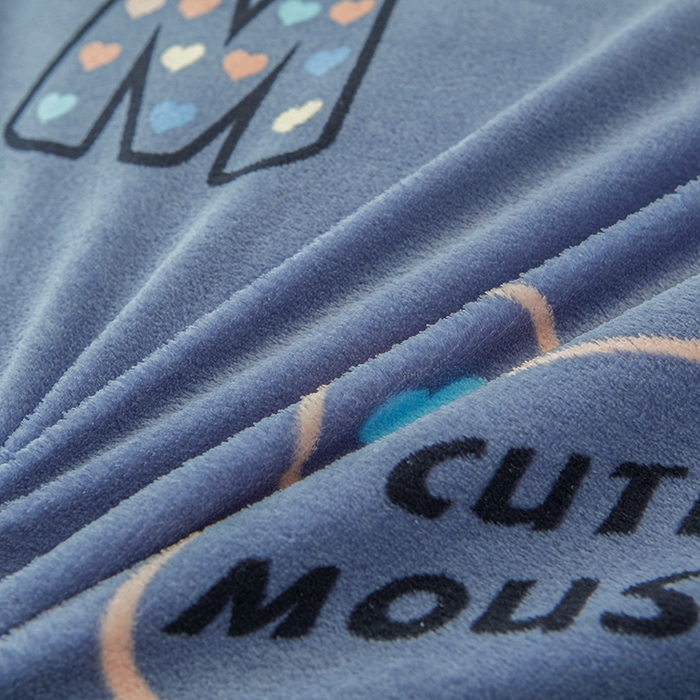 91家纺网 家纺一手货源 找家纺 艾裙海 2025新款蕾丝边牛奶绒床盖四件套 米奇妹妹