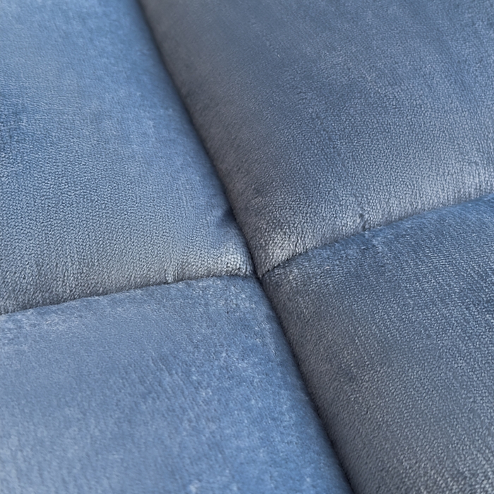 91家纺网 家纺一手货源 找家纺 2025新款纯色牛奶绒贴布绣床垫床褥子床褥垫 蓝色