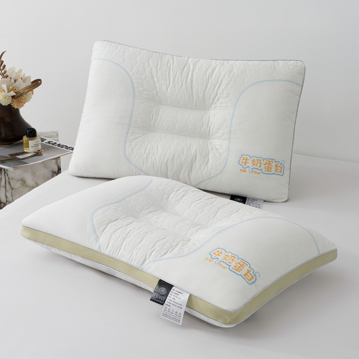 91家纺网 家纺一手货源 找家纺 （总）羽凡居 2025新款牛奶蛋白枕 枕头枕芯