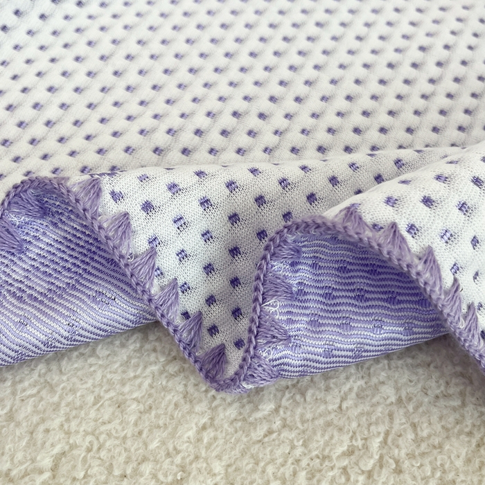 91家纺网 家纺一手货源 找家纺 2026新款凉感午休毯午睡毯毯子 卡巴巴拉紫