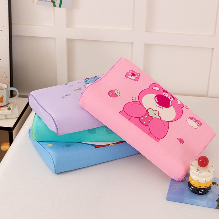 91家纺网 家纺一手货源 找家纺 七夜居 2026新款开学季儿童纯棉记忆棉枕芯全棉可拆洗学生宿舍枕头幼儿园宝宝枕 枕头枕芯 组合图仅供展示不可下单