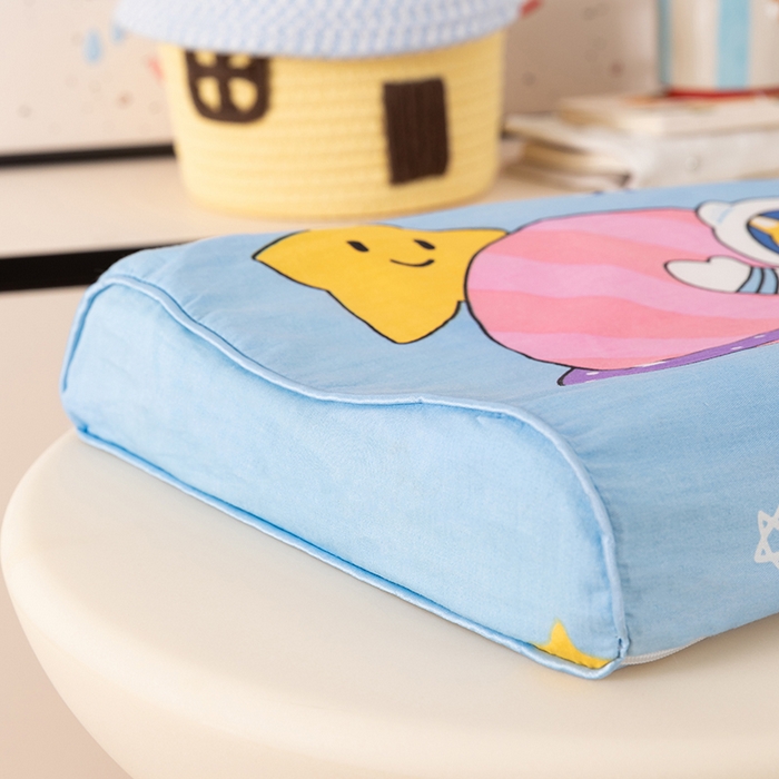 91家纺网 家纺一手货源 找家纺 七夜居 2026新款开学季儿童纯棉记忆棉枕芯全棉可拆洗学生宿舍枕头幼儿园宝宝枕 枕头枕芯 星空熊