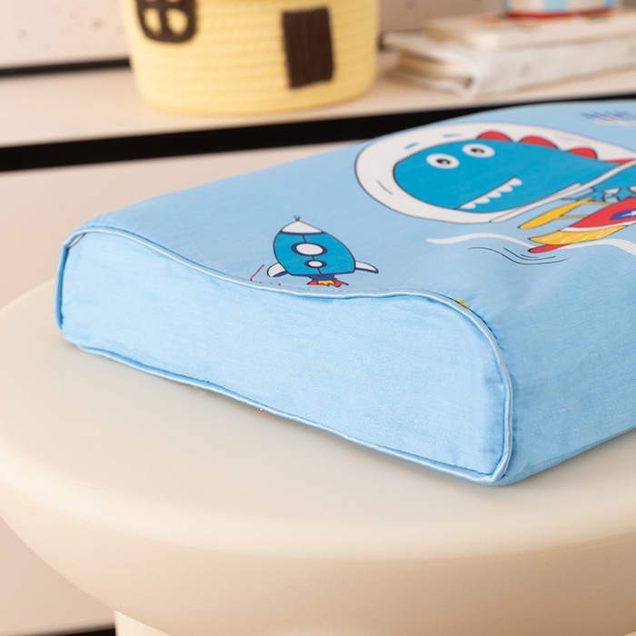 91家纺网 家纺一手货源 找家纺 七夜居 2026新款开学季儿童纯棉记忆棉枕芯全棉可拆洗学生宿舍枕头幼儿园宝宝枕 枕头枕芯 恐龙宇宙