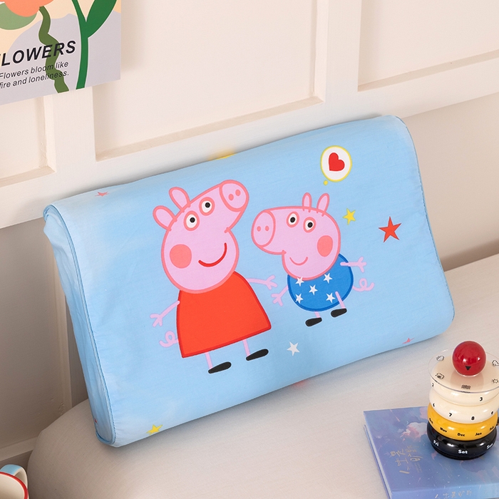 91家纺网 家纺一手货源 找家纺 七夜居 2026新款开学季儿童纯棉记忆棉枕芯全棉可拆洗学生宿舍枕头幼儿园宝宝枕 枕头枕芯 小猪佩奇