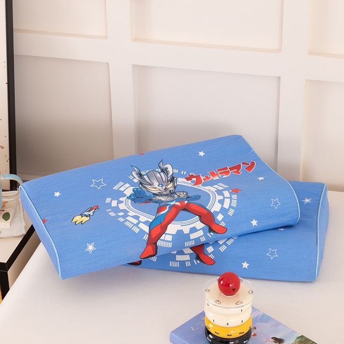 91家纺网 家纺一手货源 找家纺 七夜居 2026新款开学季儿童纯棉记忆棉枕芯全棉可拆洗学生宿舍枕头幼儿园宝宝枕 枕头枕芯 奥特曼