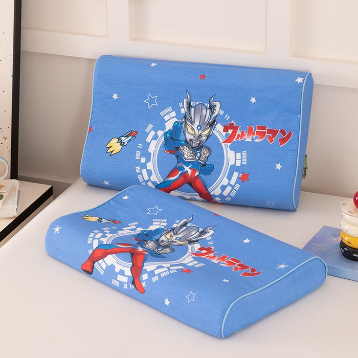 91家纺网 家纺一手货源 找家纺 七夜居 2026新款开学季儿童纯棉记忆棉枕芯全棉可拆洗学生宿舍枕头幼儿园宝宝枕 枕头枕芯 奥特曼