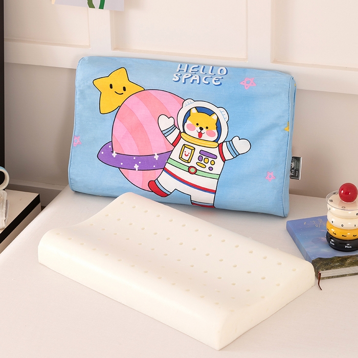 91家纺网 家纺一手货源 找家纺 七夜居 2026新款开学季儿童纯棉记忆棉枕芯全棉可拆洗学生宿舍枕头幼儿园宝宝枕 枕头枕芯 星空熊