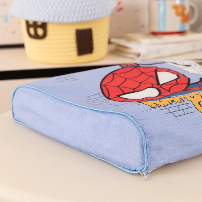 91家纺网 家纺一手货源 找家纺 七夜居 2026新款开学季儿童纯棉记忆棉枕芯全棉可拆洗学生宿舍枕头幼儿园宝宝枕 枕头枕芯 蜘蛛侠