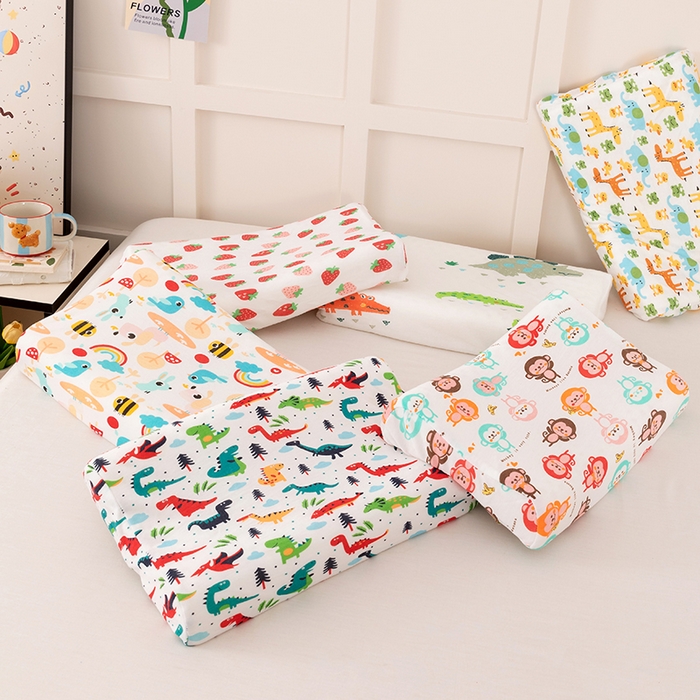 91家纺网 家纺一手货源 找家纺 七夜居 2026新款开学季儿童纯棉记忆棉枕芯全棉可拆洗学生宿舍枕头幼儿园宝宝枕 枕头枕芯 组合图仅供展示不可下单