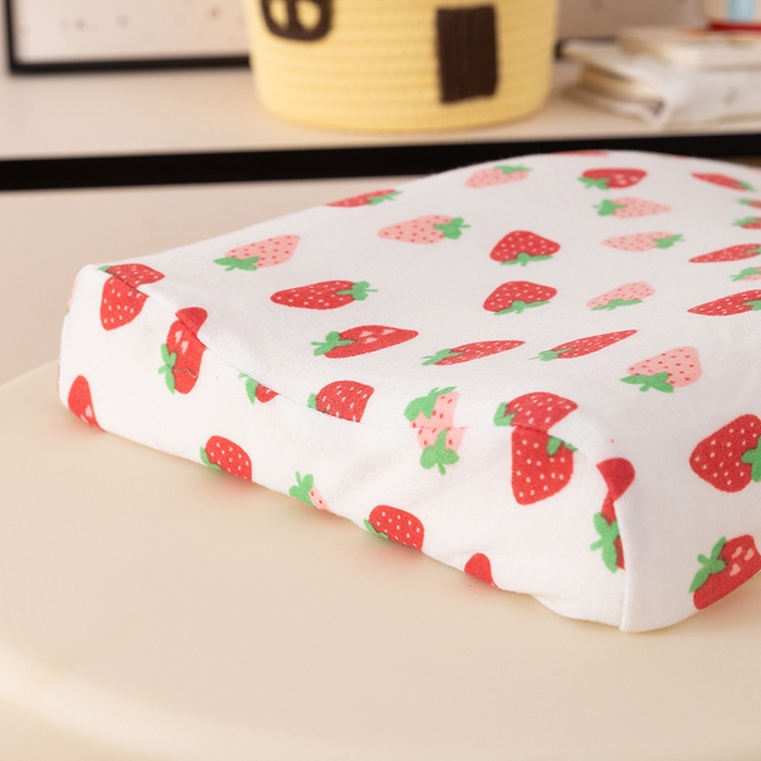 91家纺网 家纺一手货源 找家纺 七夜居 2026新款开学季儿童纯棉记忆棉枕芯全棉可拆洗学生宿舍枕头幼儿园宝宝枕 枕头枕芯 草莓多多