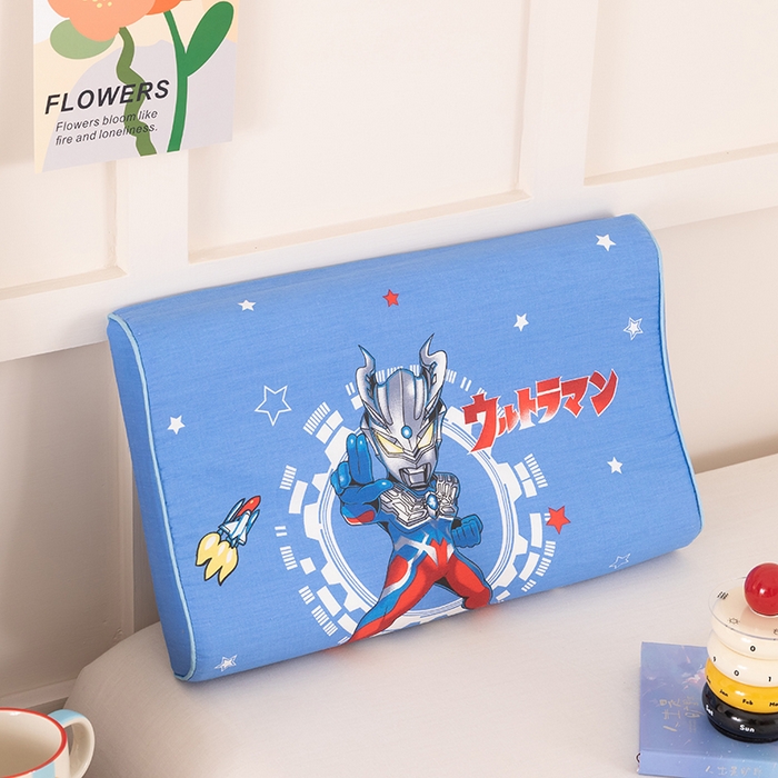 91家纺网 家纺一手货源 找家纺 七夜居 2026新款开学季儿童纯棉记忆棉枕芯全棉可拆洗学生宿舍枕头幼儿园宝宝枕 枕头枕芯 奥特曼