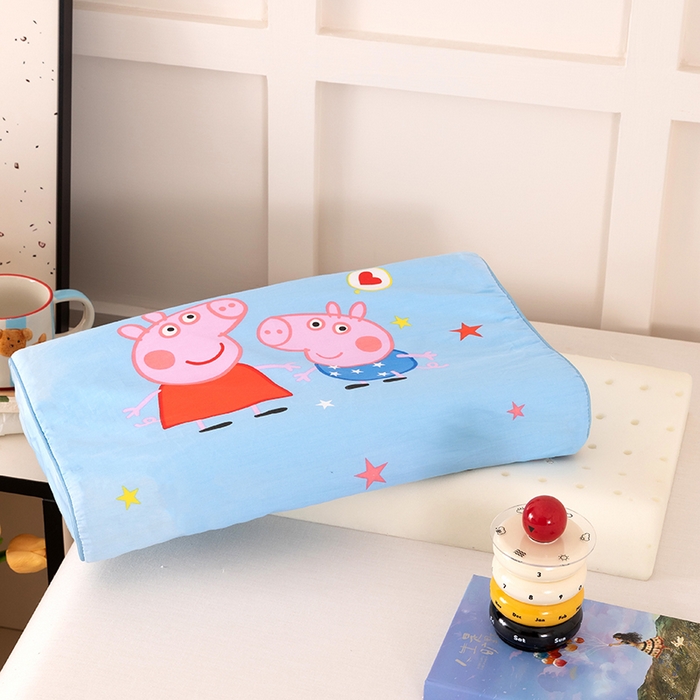 91家纺网 家纺一手货源 找家纺 七夜居 2026新款开学季儿童纯棉记忆棉枕芯全棉可拆洗学生宿舍枕头幼儿园宝宝枕 枕头枕芯 小猪佩奇