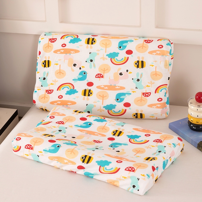 91家纺网 家纺一手货源 找家纺 七夜居 2026新款开学季儿童纯棉记忆棉枕芯全棉可拆洗学生宿舍枕头幼儿园宝宝枕 枕头枕芯 童趣世界