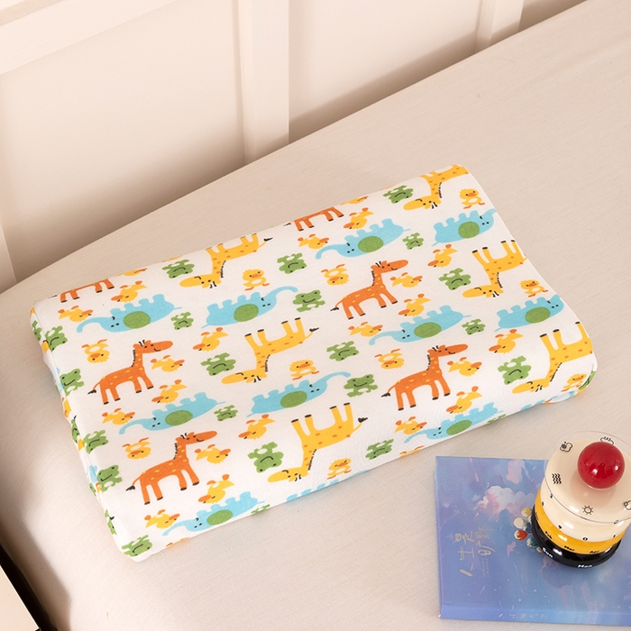 91家纺网 家纺一手货源 找家纺 七夜居 2026新款开学季儿童纯棉记忆棉枕芯全棉可拆洗学生宿舍枕头幼儿园宝宝枕 枕头枕芯 动物世界