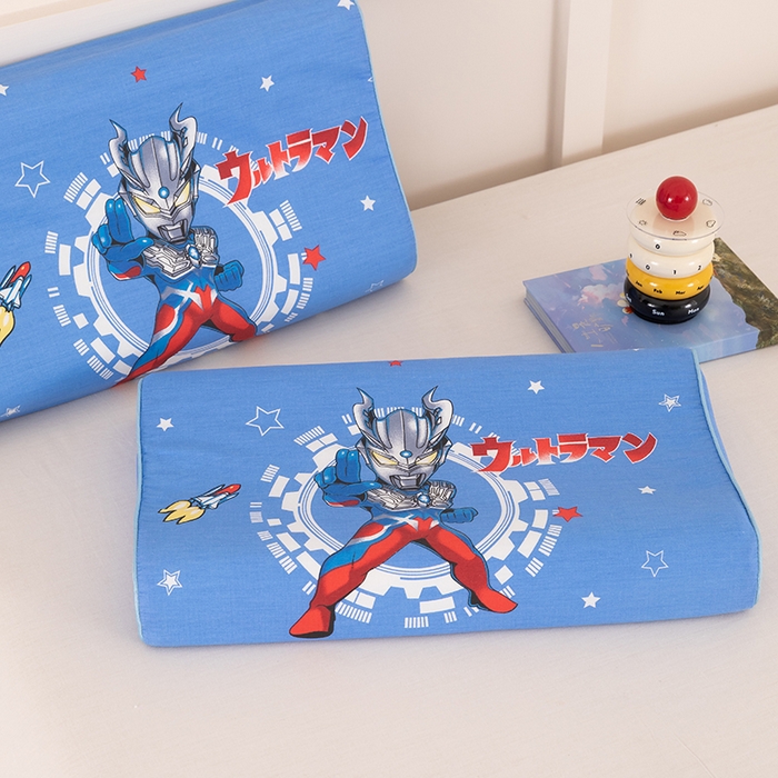 91家纺网 家纺一手货源 找家纺 七夜居 2026新款开学季儿童纯棉记忆棉枕芯全棉可拆洗学生宿舍枕头幼儿园宝宝枕 枕头枕芯 奥特曼