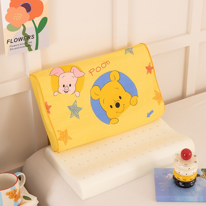 91家纺网 家纺一手货源 找家纺 七夜居 2026新款开学季儿童纯棉记忆棉枕芯全棉可拆洗学生宿舍枕头幼儿园宝宝枕 枕头枕芯 维尼伙伴