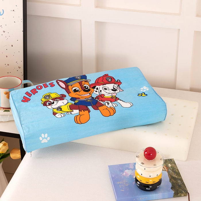 91家纺网 家纺一手货源 找家纺 七夜居 2026新款开学季儿童纯棉记忆棉枕芯全棉可拆洗学生宿舍枕头幼儿园宝宝枕 枕头枕芯 汪汪队