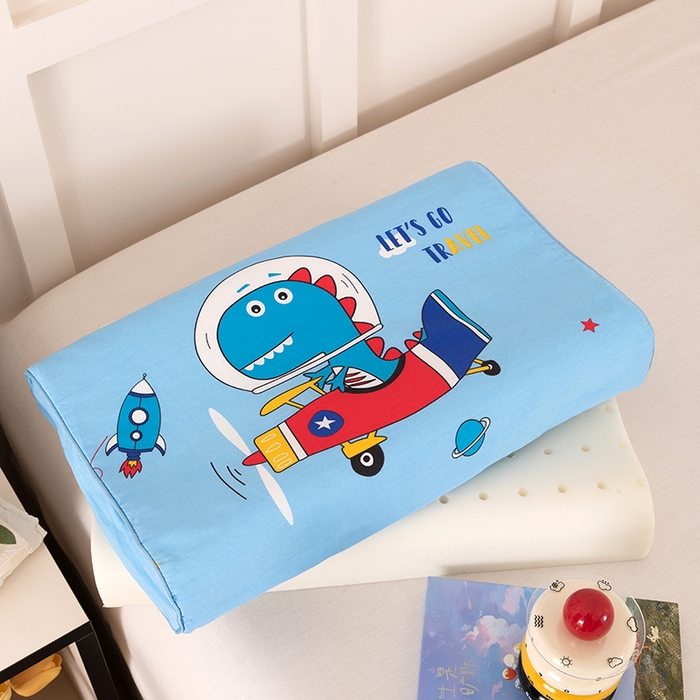 91家纺网 家纺一手货源 找家纺 七夜居 2026新款开学季儿童纯棉记忆棉枕芯全棉可拆洗学生宿舍枕头幼儿园宝宝枕 枕头枕芯 恐龙宇宙