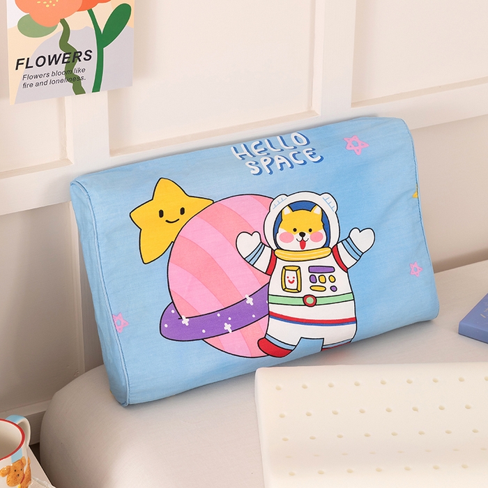 91家纺网 家纺一手货源 找家纺 七夜居 2026新款开学季儿童纯棉记忆棉枕芯全棉可拆洗学生宿舍枕头幼儿园宝宝枕 枕头枕芯 星空熊