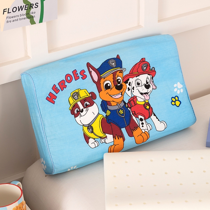 91家纺网 家纺一手货源 找家纺 七夜居 2026新款开学季儿童纯棉记忆棉枕芯全棉可拆洗学生宿舍枕头幼儿园宝宝枕 枕头枕芯 汪汪队