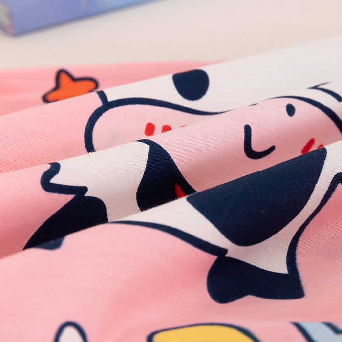 91家纺网 家纺一手货源 找家纺 七夜居 2026新款开学季儿童纯棉记忆棉枕芯全棉可拆洗学生宿舍枕头幼儿园宝宝枕 枕头枕芯 萌趣奶牛