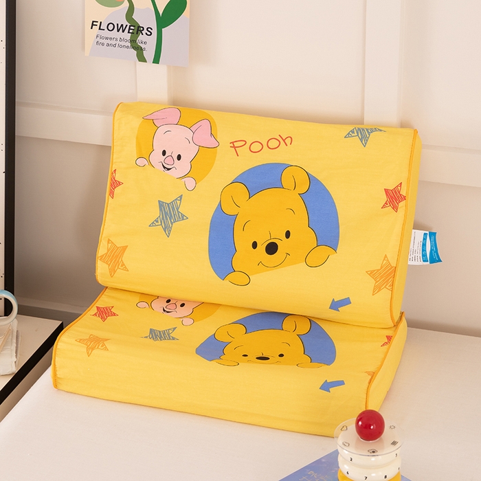 91家纺网 家纺一手货源 找家纺 七夜居 2026新款开学季儿童纯棉记忆棉枕芯全棉可拆洗学生宿舍枕头幼儿园宝宝枕 枕头枕芯 维尼伙伴