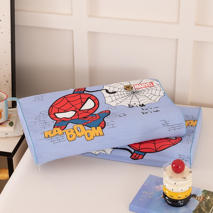 91家纺网 家纺一手货源 找家纺 七夜居 2026新款开学季儿童纯棉记忆棉枕芯全棉可拆洗学生宿舍枕头幼儿园宝宝枕 枕头枕芯 蜘蛛侠