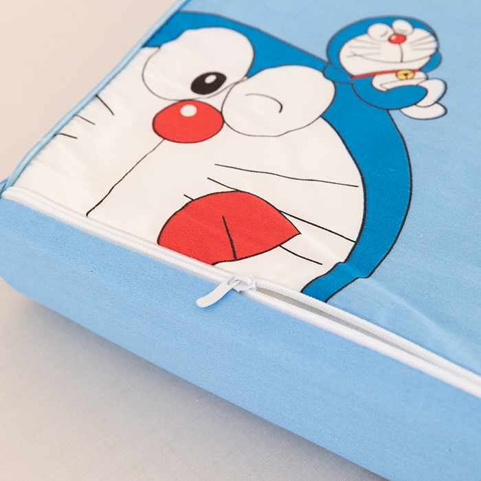 91家纺网 家纺一手货源 找家纺 七夜居 2026新款开学季儿童纯棉记忆棉枕芯全棉可拆洗学生宿舍枕头幼儿园宝宝枕 枕头枕芯 哆啦A梦