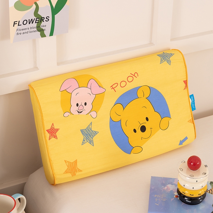 91家纺网 家纺一手货源 找家纺 七夜居 2026新款开学季儿童纯棉记忆棉枕芯全棉可拆洗学生宿舍枕头幼儿园宝宝枕 枕头枕芯 维尼伙伴