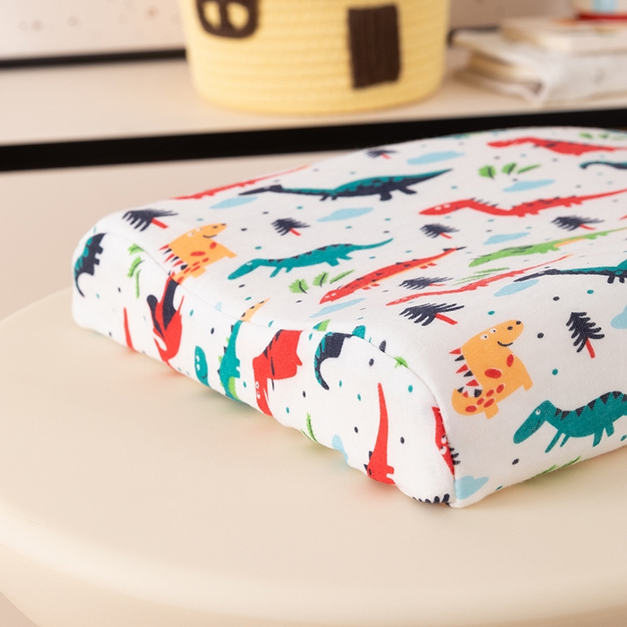 91家纺网 家纺一手货源 找家纺 七夜居 2026新款开学季儿童纯棉记忆棉枕芯全棉可拆洗学生宿舍枕头幼儿园宝宝枕 枕头枕芯 原始恐龙