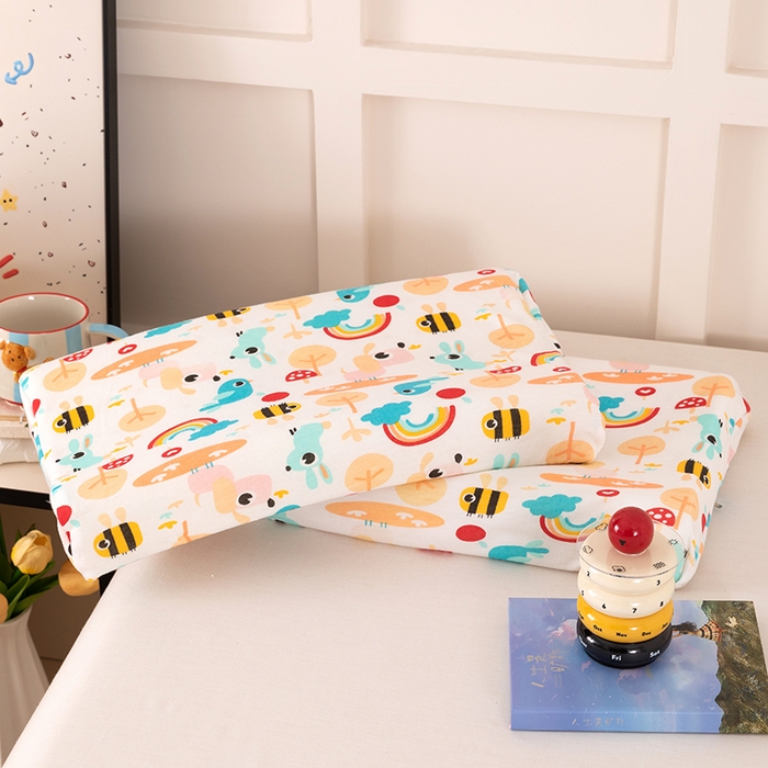 91家纺网 家纺一手货源 找家纺 七夜居 2026新款开学季儿童纯棉记忆棉枕芯全棉可拆洗学生宿舍枕头幼儿园宝宝枕 枕头枕芯 童趣世界