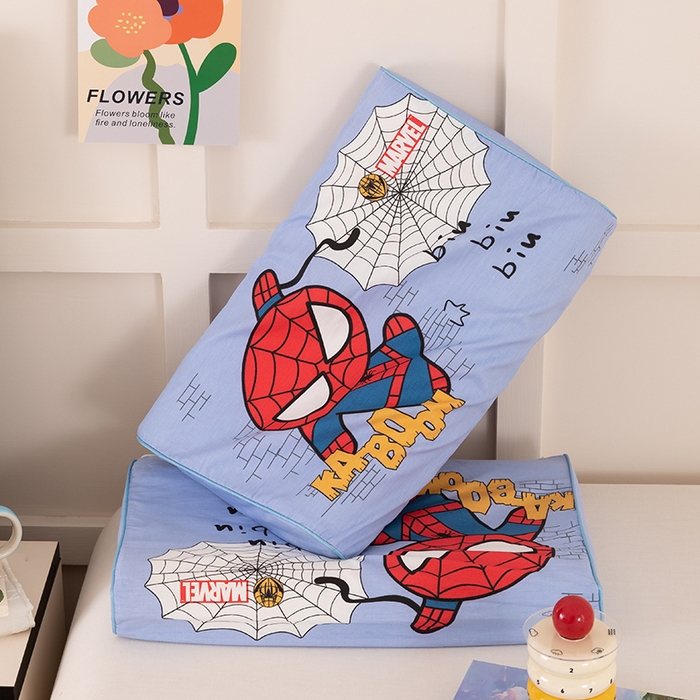 91家纺网 家纺一手货源 找家纺 七夜居 2026新款开学季儿童纯棉记忆棉枕芯全棉可拆洗学生宿舍枕头幼儿园宝宝枕 枕头枕芯 蜘蛛侠