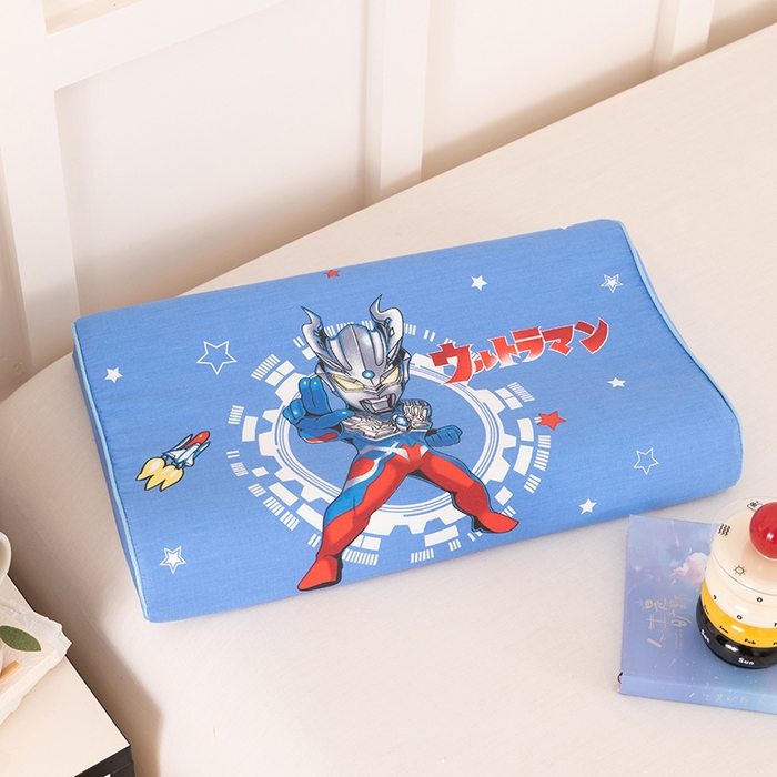 91家纺网 家纺一手货源 找家纺 七夜居 2026新款开学季儿童纯棉记忆棉枕芯全棉可拆洗学生宿舍枕头幼儿园宝宝枕 枕头枕芯 奥特曼