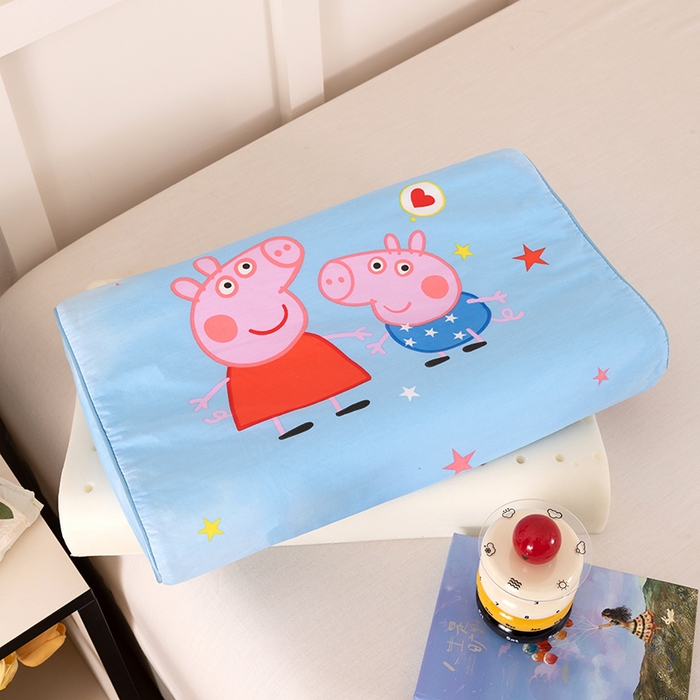 91家纺网 家纺一手货源 找家纺 七夜居 2026新款开学季儿童纯棉记忆棉枕芯全棉可拆洗学生宿舍枕头幼儿园宝宝枕 枕头枕芯 小猪佩奇