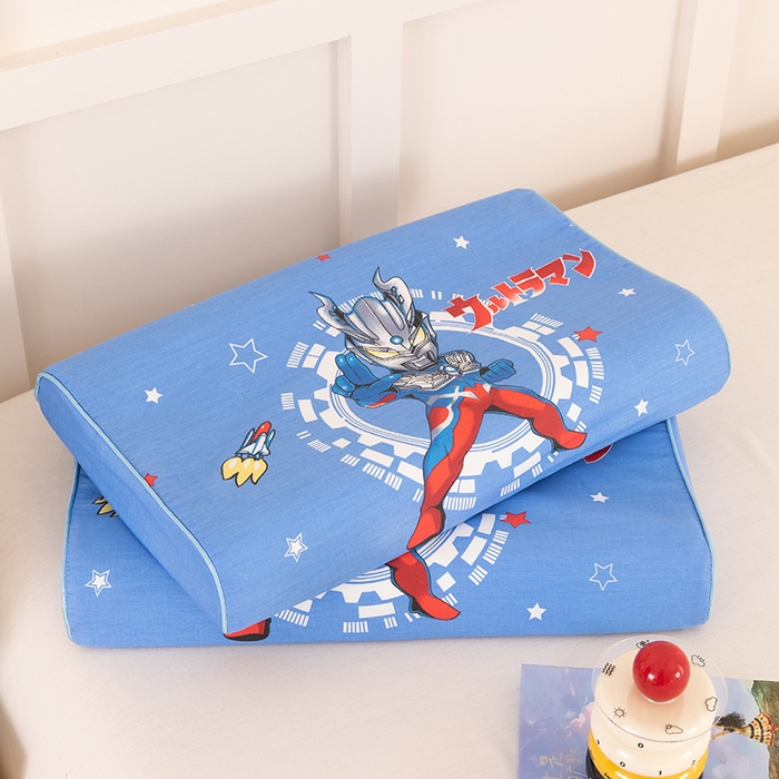 91家纺网 家纺一手货源 找家纺 七夜居 2026新款开学季儿童纯棉记忆棉枕芯全棉可拆洗学生宿舍枕头幼儿园宝宝枕 枕头枕芯 奥特曼