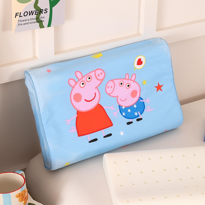 91家纺网 家纺一手货源 找家纺 七夜居 2026新款开学季儿童纯棉记忆棉枕芯全棉可拆洗学生宿舍枕头幼儿园宝宝枕 枕头枕芯 小猪佩奇