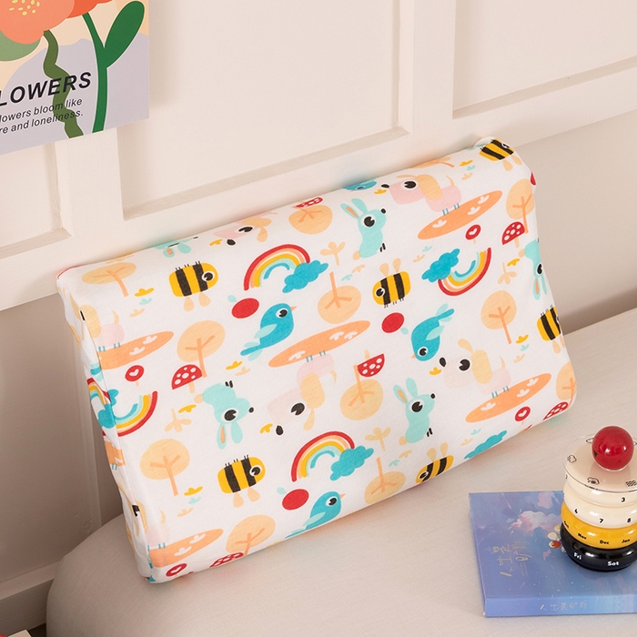 91家纺网 家纺一手货源 找家纺 七夜居 2026新款开学季儿童纯棉记忆棉枕芯全棉可拆洗学生宿舍枕头幼儿园宝宝枕 枕头枕芯 童趣世界