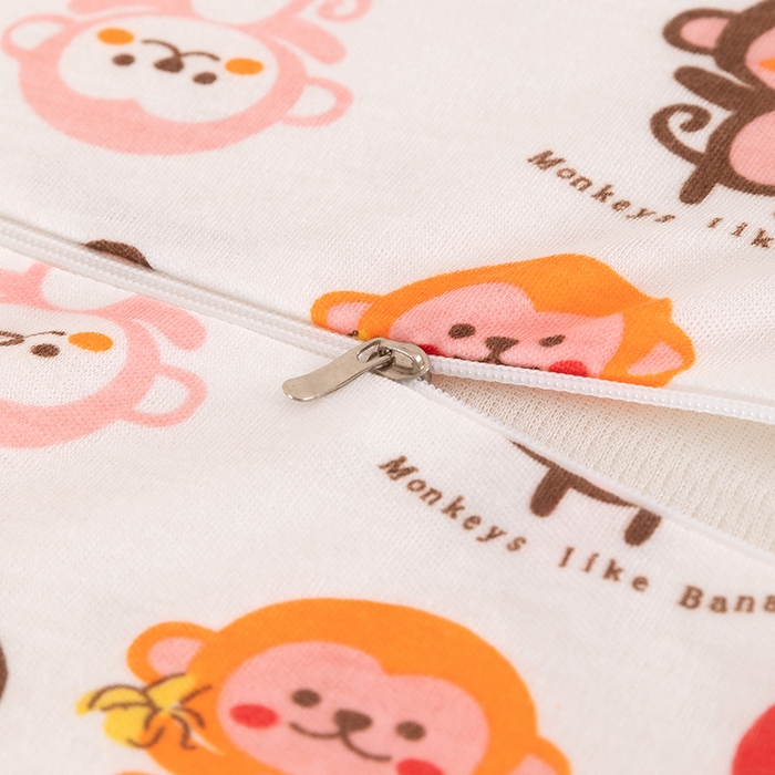 91家纺网 家纺一手货源 找家纺 七夜居 2026新款开学季儿童纯棉记忆棉枕芯全棉可拆洗学生宿舍枕头幼儿园宝宝枕 枕头枕芯 萌猴派对