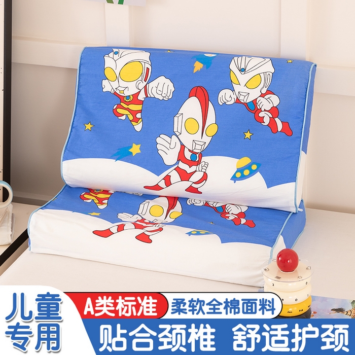 91家纺网 家纺一手货源 找家纺 （总）七夜居 2026新款开学季儿童纯棉记忆棉枕芯全棉可拆洗学生宿舍枕头幼儿园宝宝枕 枕头枕芯