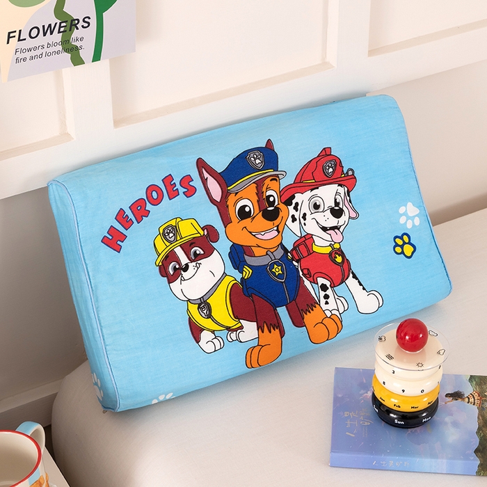 91家纺网 家纺一手货源 找家纺 七夜居 2026新款开学季儿童纯棉记忆棉枕芯全棉可拆洗学生宿舍枕头幼儿园宝宝枕 枕头枕芯 汪汪队