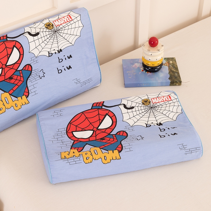 91家纺网 家纺一手货源 找家纺 七夜居 2026新款开学季儿童纯棉记忆棉枕芯全棉可拆洗学生宿舍枕头幼儿园宝宝枕 枕头枕芯 蜘蛛侠