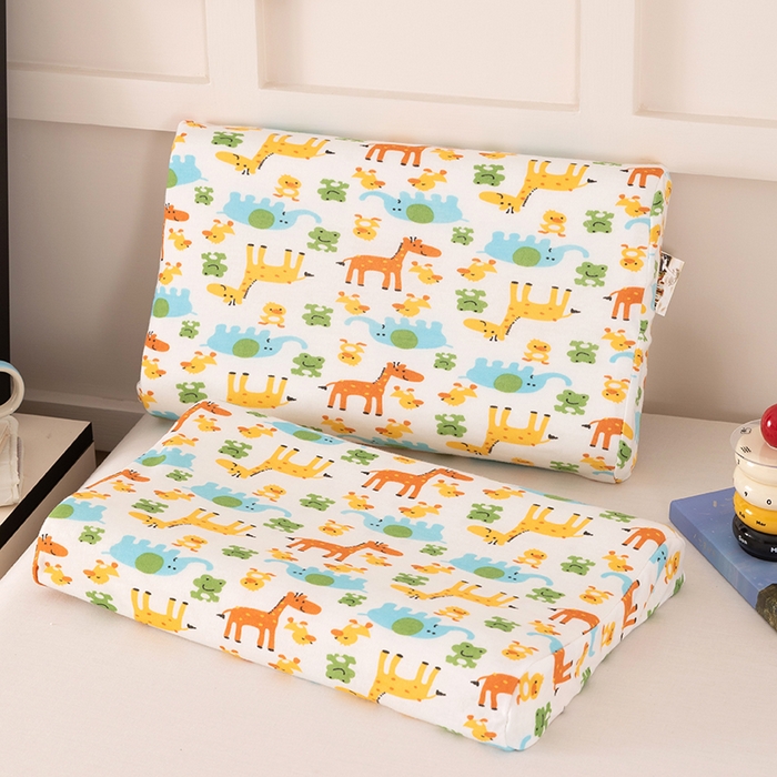 91家纺网 家纺一手货源 找家纺 七夜居 2026新款开学季儿童纯棉记忆棉枕芯全棉可拆洗学生宿舍枕头幼儿园宝宝枕 枕头枕芯 动物世界